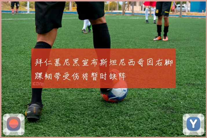 拜仁慕尼黑宣布斯坦尼西奇因右脚踝韧带受伤将暂时缺阵
